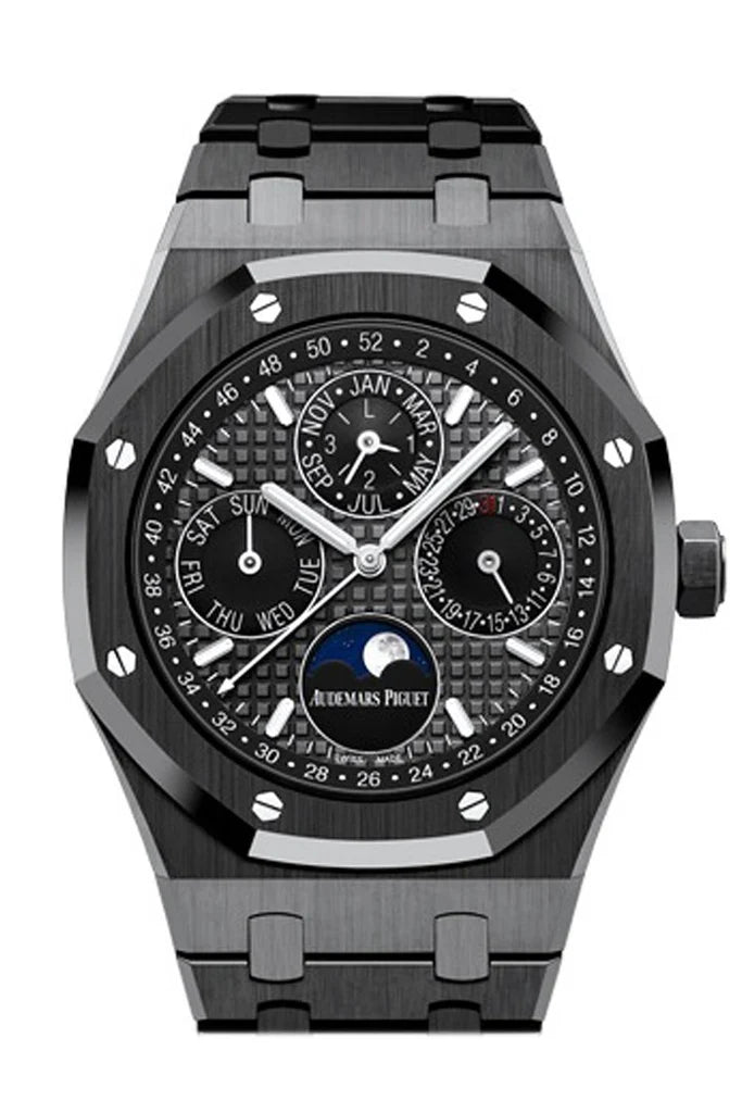 Audemars Piguet Royal Oak 41mm Slate Grey Dial Black Ceramic Bracelet Men's Watch 26579CE.OO.1225CE.01