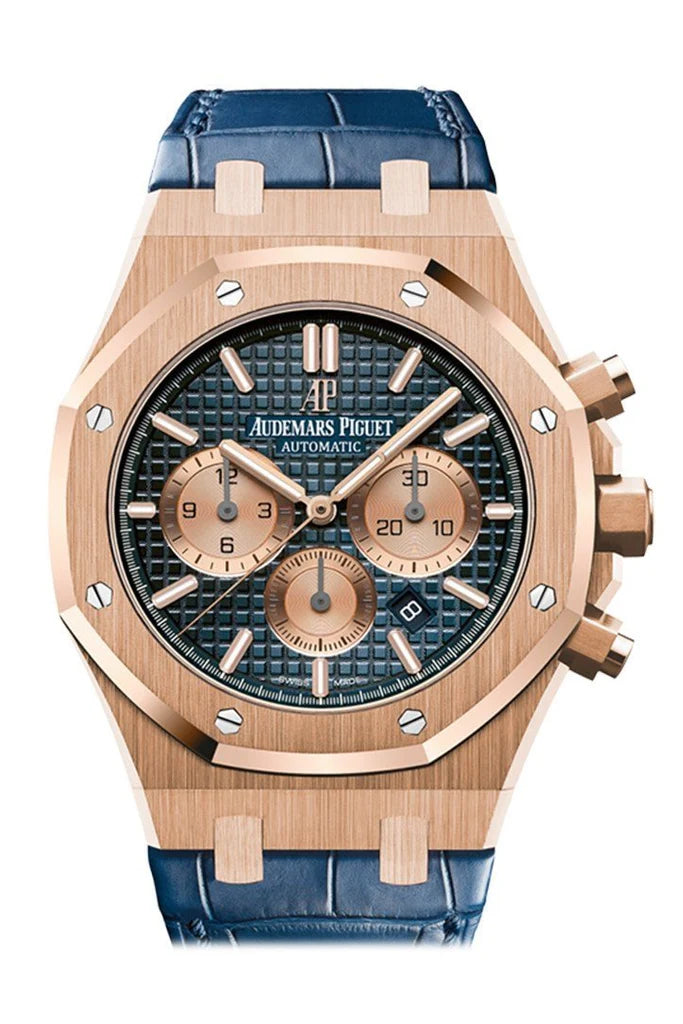 Audemars piguet royal oak blue strap best sale