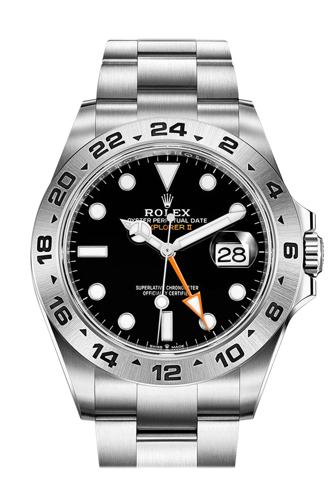 Rolex Explorer II 42 Black Dial Stainless Steel Men's Watch (226570)