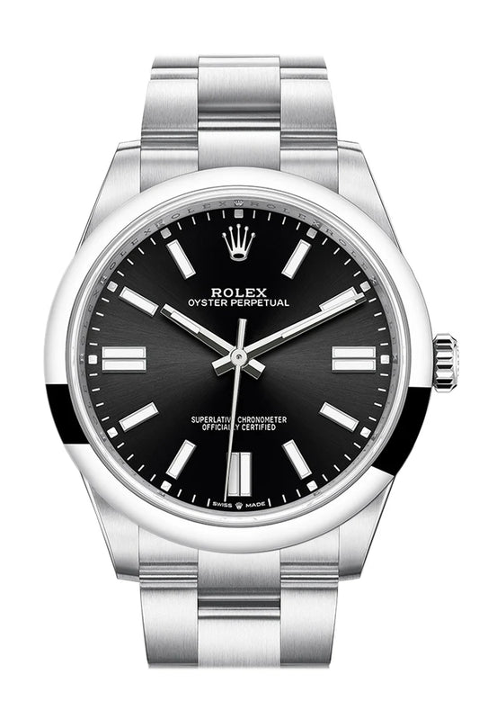 Rolex Oyster Perpetual 41 Black Dial Oyster Bracelet Watch (124300)