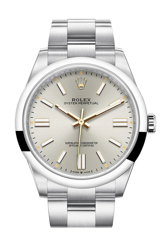 Rolex Oyster Perpetual 41 Silver Dial Oyster Bracelet Watch (124300)