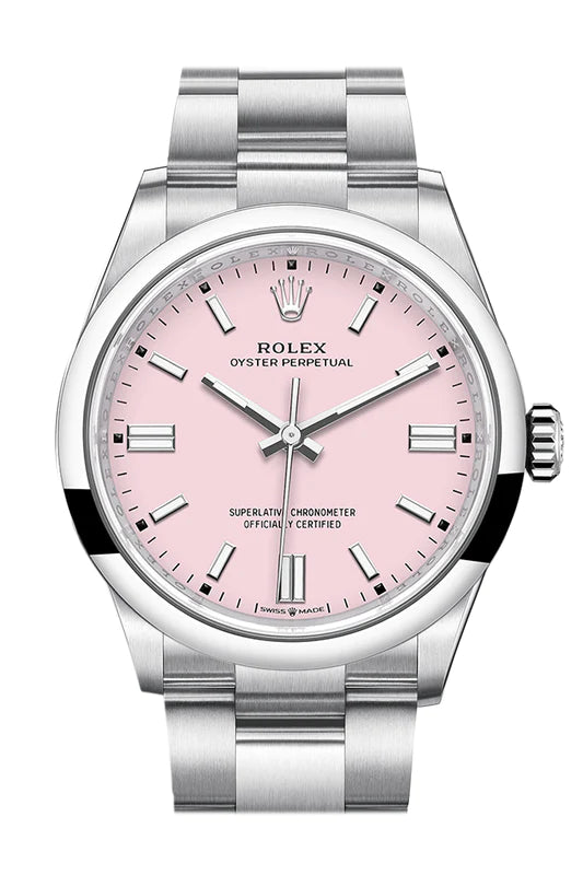 Rolex Oyster Perpetual 36 Pink Dial Oyster Bracelet Watch (126000)