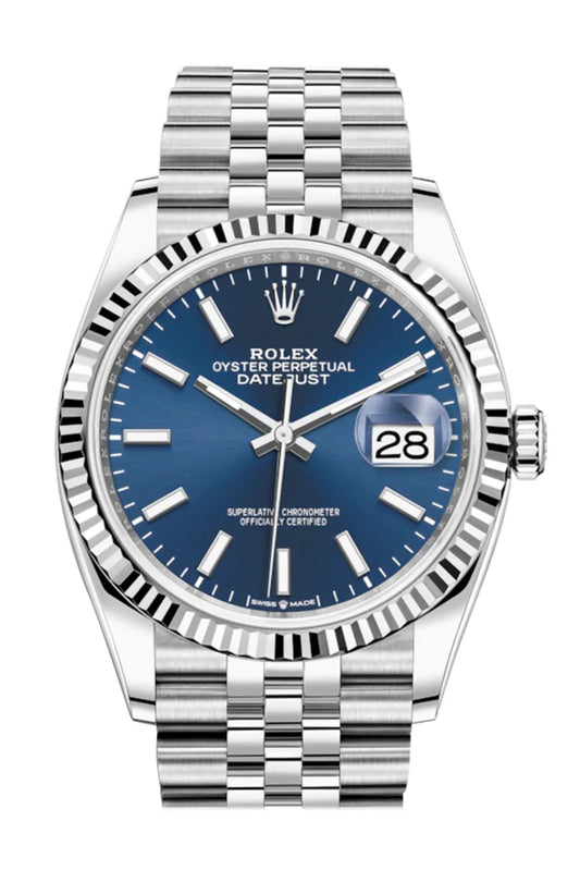 Rolex Datejust 36 Blue Dial Automatic Jubilee Watch (126234)