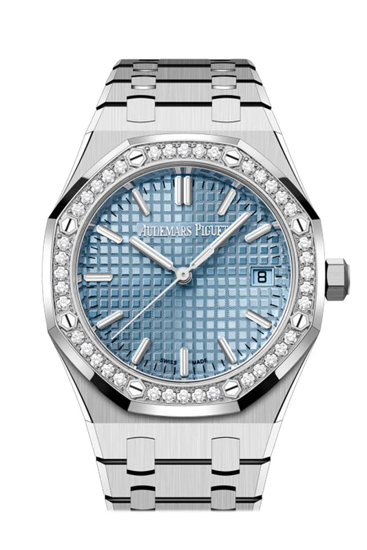 Audemars Piguet Royal Oak 44 Blue Dial Stainless Steel Diamond Bezel (77451ST.ZZ.1361ST.03)