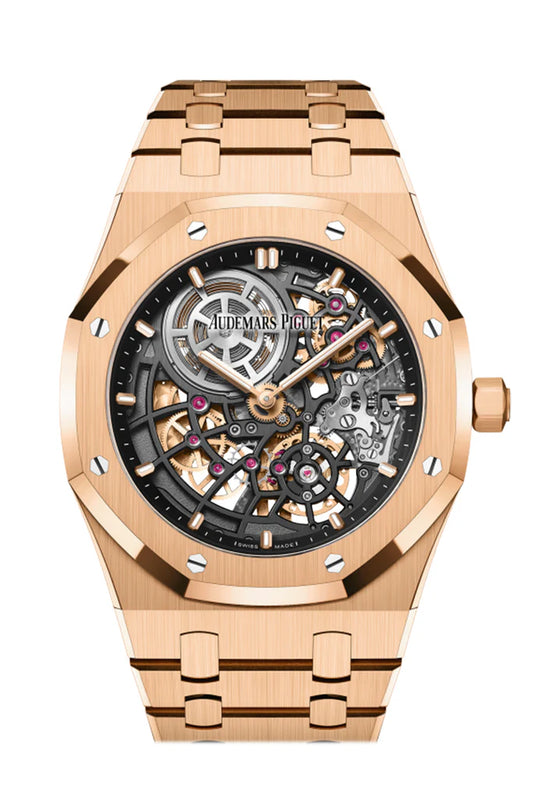 Audemars Piguet Royal Oak Jumbo Extra-Thin Openworked Rose Gold Watch (16204OR.OO.1240OR.03)