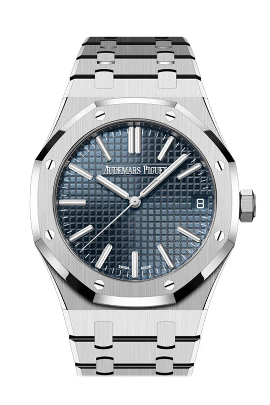 Audemars Piguet Royal Oak Jumbo Extra-Thin Blue Dial Stainless Steel Watch (15202STOO1240ST01)