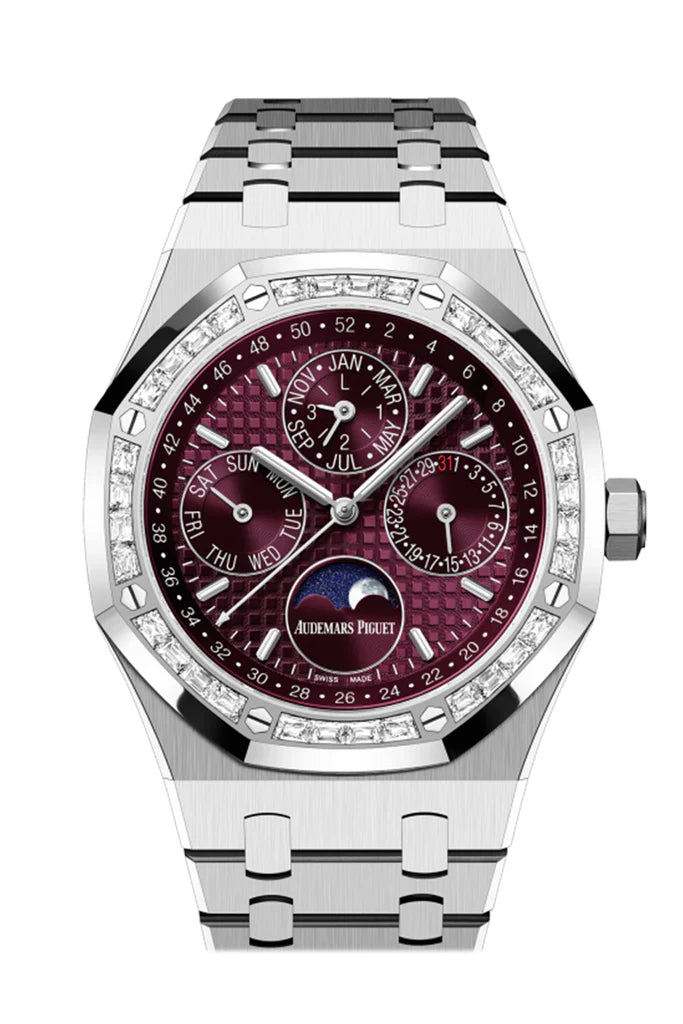 Audemars Piguet Royal Oak Purple Dial White Gold Watch (26598BC.ZZ.1220BC.01)