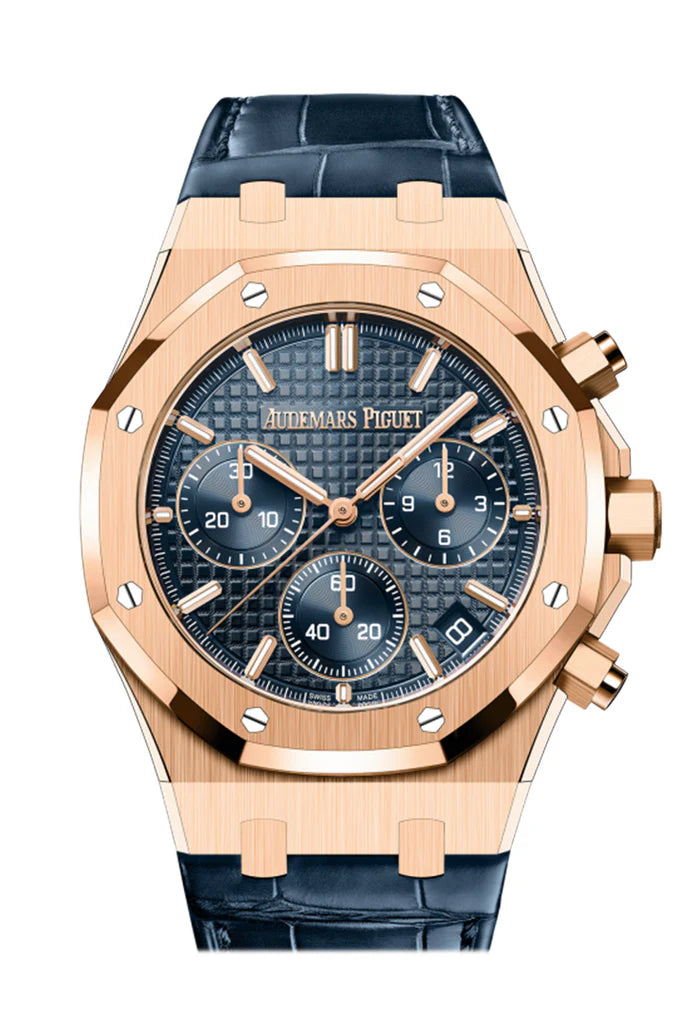 Audemars Piguet Royal Oak Blue Dial Rose Gold Watch (26240OR.OO.D404CR.02)