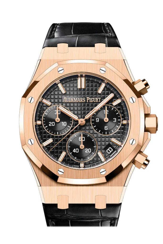 Audemars Piguet Royal Oak Black Dial Rose Gold Watch (26240OR.OO.D404CR.02)