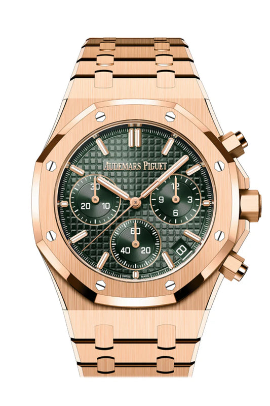 Audemars Piguet Royal Oak Khaki Green Pink Gold Watch (26240OR.OO.1320OR.08)