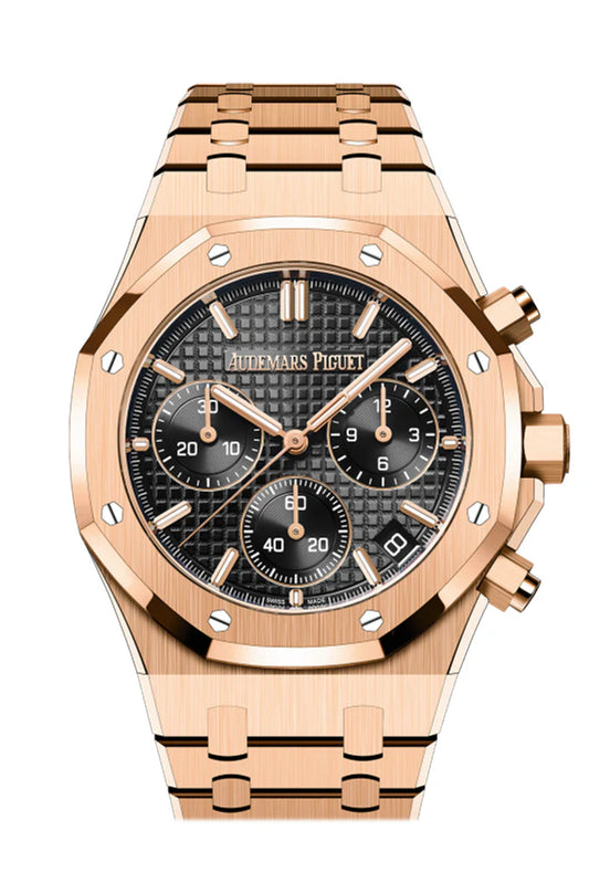 Audemars Piguet Royal Oak Black Dial Gold Watch (26240OR.OO.1320OR.05)