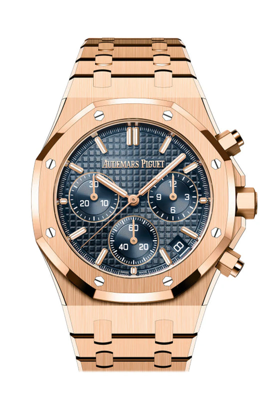 Audemars Piguet Royal Oak Bleu Nuit Nuage 50 Rose Gold Watch (26240OR.OO.1320OR.05)