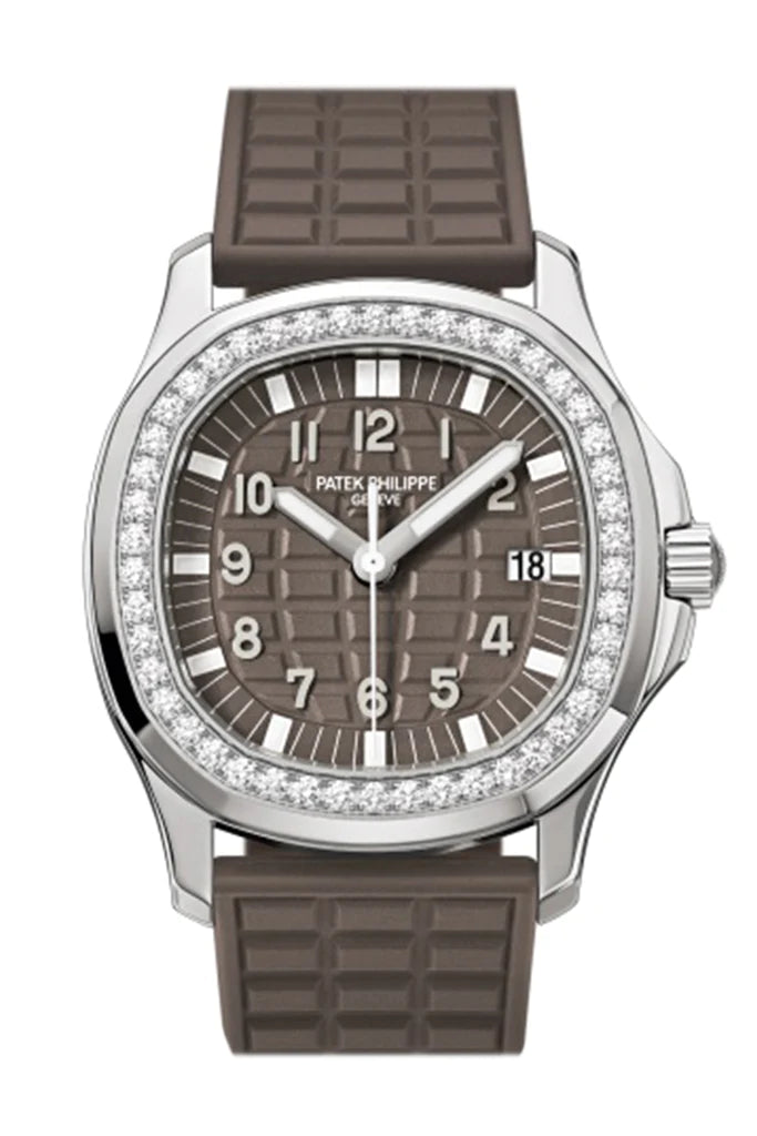 Patek Philippe Aquanaut Quartz Diamond Brown Dial Ladies Watch (5067A-023)