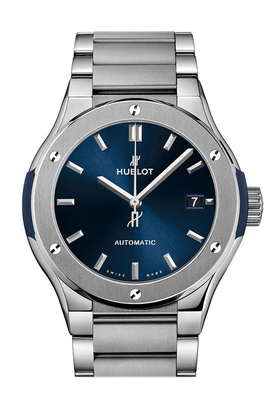 Hublot Classic Fusion Blue Titanium Bracelet 45mm (510.NX.7170.NX)