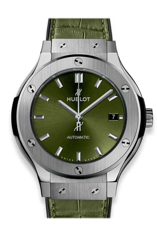 Hublot Classic Fusion Titanium 38mm Green Watch (565.NX.8970.LR)