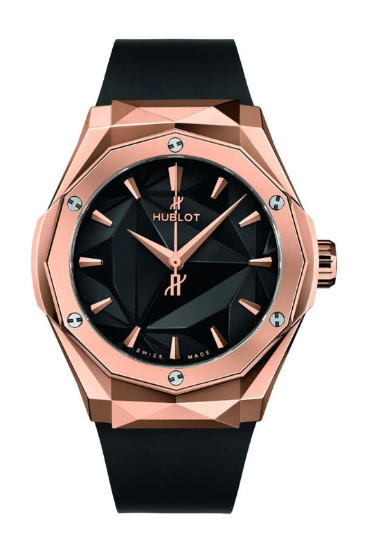 Hublot Classic Fusion Orlinski King Gold Automatic Black Dial Watch (550.OS.1800.RX.ORL19)