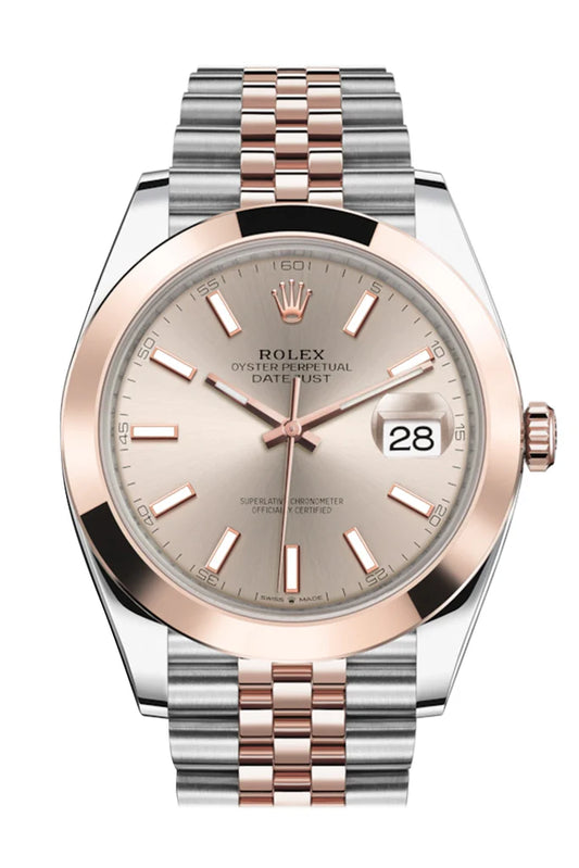 Rolex Datejust 41 Sundust Dial 18K Rose Gold Men's Watch (126333)