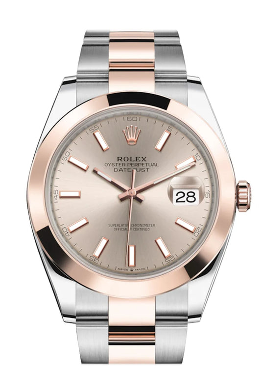 Rolex Datejust 41 Sundust Dial 18K Rose Gold Men's Watch (126333)