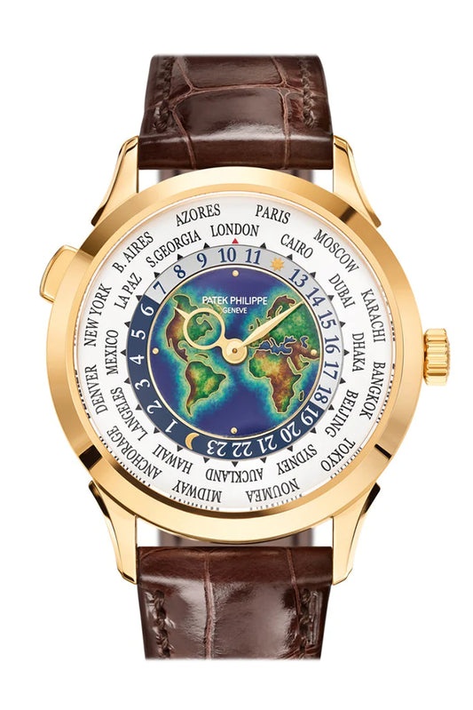 Patek Philippe Complications World Timer GMT White Dial Watch (5231J-001)