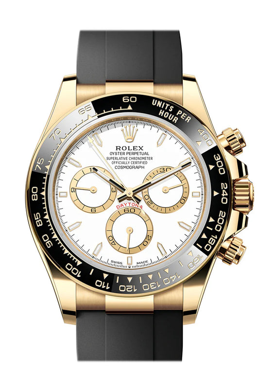 Rolex Daytona 40 White Dial Yellow Gold Men's Watch 126518LN