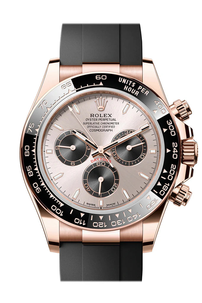 Rolex Daytona 40 Sundust and Bright Black Dial Rose Gold Men's Watch 126515LN