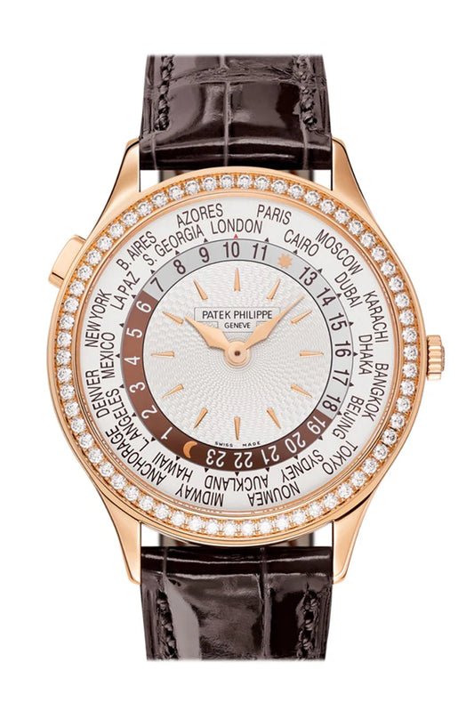 Patek Philippe Complications World Time Automatic Diamond Ladies Watch (7130R-013)