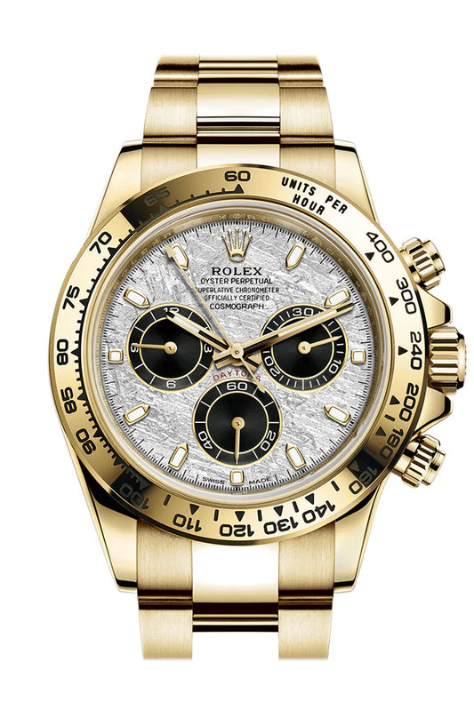 Rolex Cosmograph Daytona Meteorite Dial Yellow Gold Men's Watch 116508