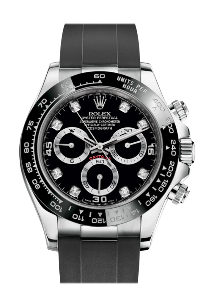 Rolex Cosmograph Daytona Black Dial Oysterflex Strap Men's Watch 116519LN/116519