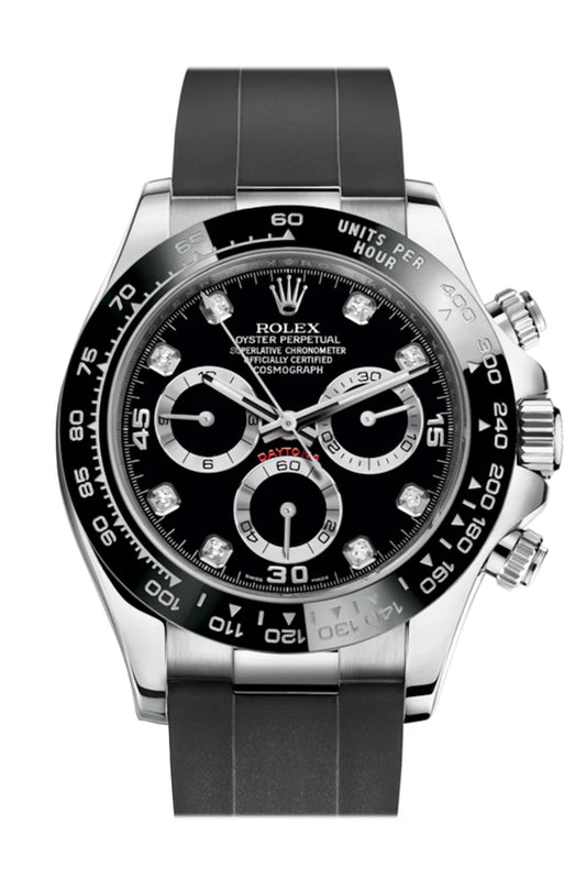 Rolex Cosmograph Daytona Black Dial Oysterflex Strap Men's Watch 116519LN/116519