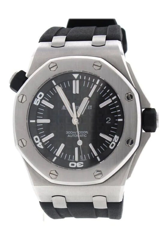 Audemars Piguet Royal Oak Offshore Diver Black Dial Automatic Men's Watch (15703ST.OO.A002CA.01)