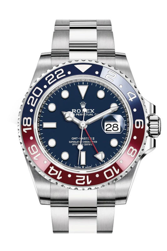 Rolex GMT-Master II White Gold Blue Dial Men's Watch 126719BLRO