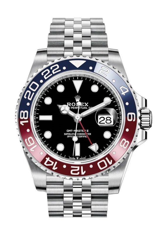 Rolex GMT-Master II Black Dial Jubilee Bracelet Men's Watch 126710BLRO PEPSI