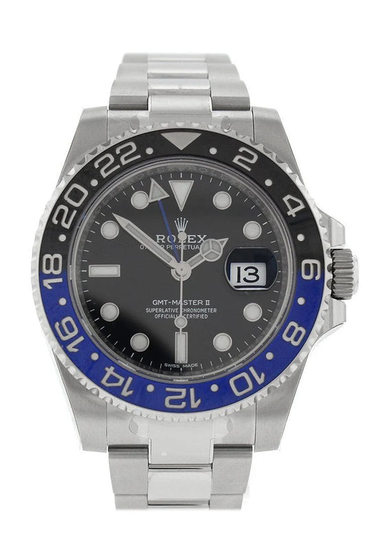 Rolex GMT-Master II "Batman" 40 Steel Black Dial Men's Watch 116710BLNR