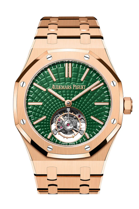 Audemars Piguet Royal Oak 41 Flying Tourbillon Rose Gold Green Dial (26533OR.OO.1220OR.01)