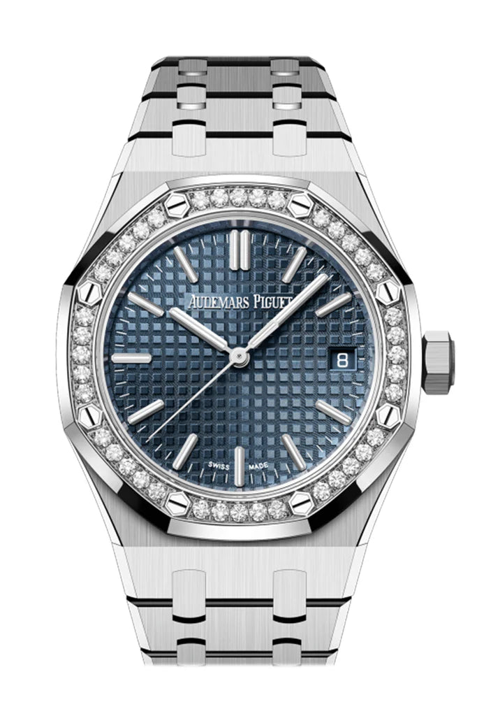 Audemars Piguet Royal Oak 37mm Bleu Nuit, Nuage 50 Dial Stainless Steel Watch 15551ST.ZZ.1356ST.02