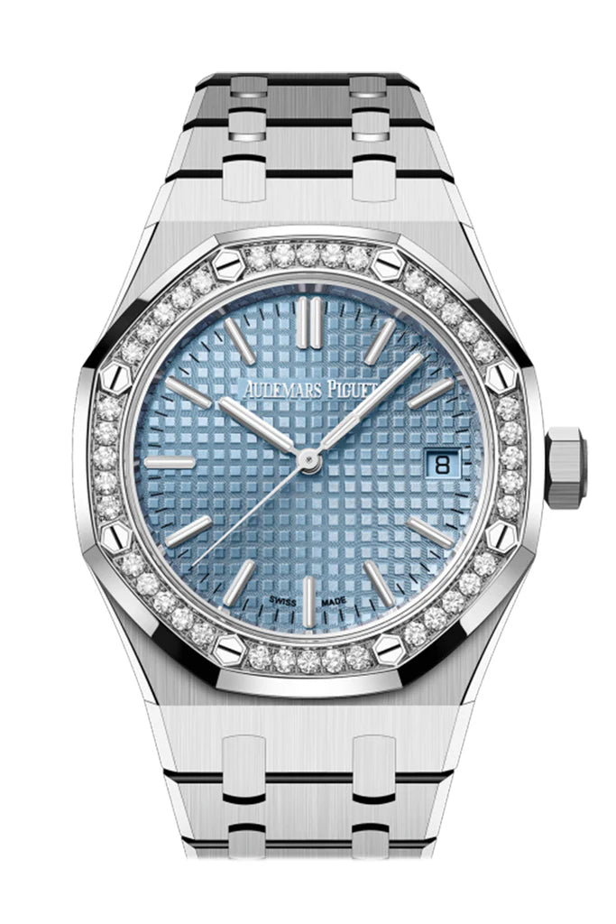 Audemars Piguet Royal Oak 37mm Light Blue Dial Stainless Steel Watch 15551ST.ZZ.1356ST.01