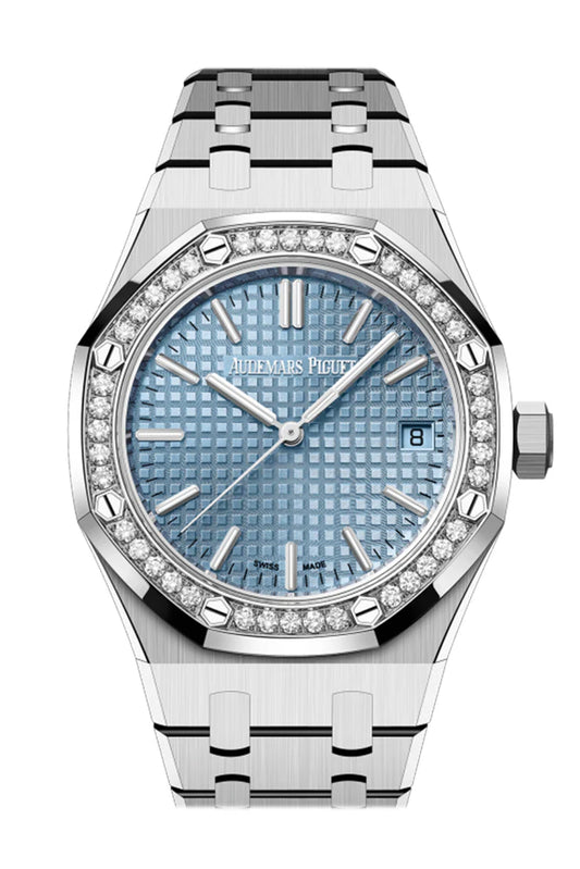 Audemars Piguet Royal Oak 37mm Light Blue Dial Stainless Steel Watch 15551ST.ZZ.1356ST.01