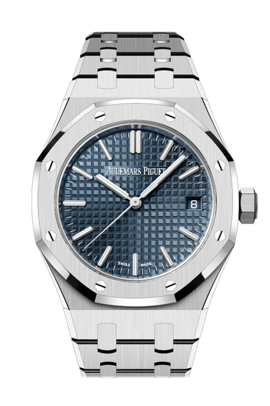 Audemars Piguet Royal Oak 37mm Bleu Nuit Nuage 50 Dial Stainless Steel Watch 15550ST.OO.1356ST.02