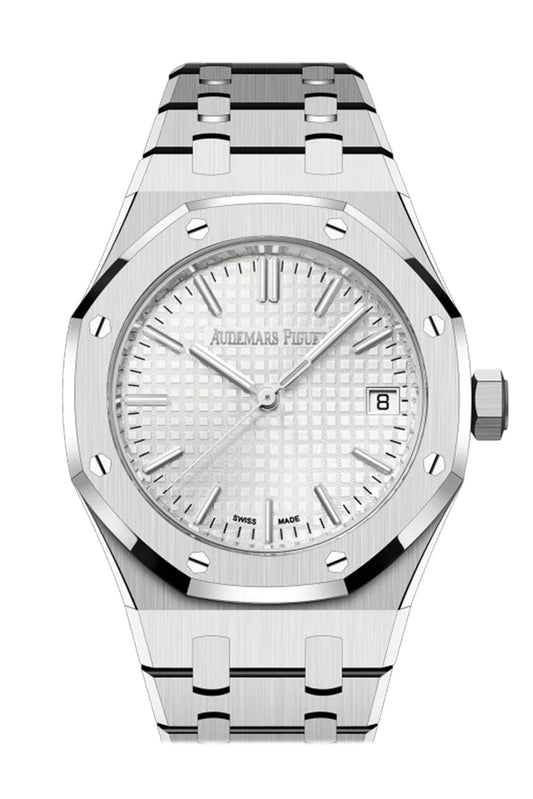 Audemars Piguet Royal Oak 37mm Silver-Toned Dial Stainless Steel Watch 15550ST.OO.1356ST.01