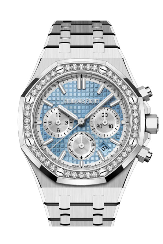 Audemars Piguet Royal Oak 38 Light Blue Dial Stainless Steel Watch 26715ST.ZZ.1356ST.01