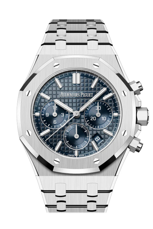 Audemars Piguet Royal Oak 38 O'bleu Nuit Nuage 50° Dial Stainless Steel Watch 26715ST.OO.1356ST.01