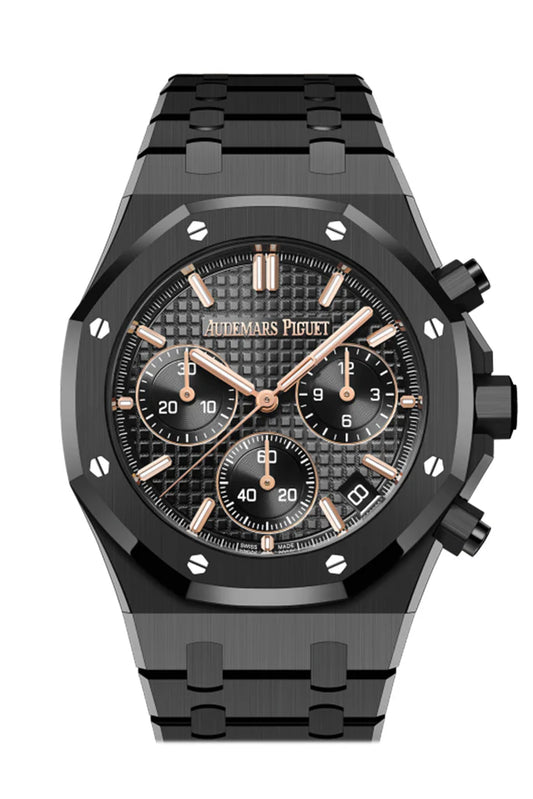 Audemars Piguet Royal Oak 41 Black Dial Black Ceramic Watch 26240CE.OO.1225CE.01