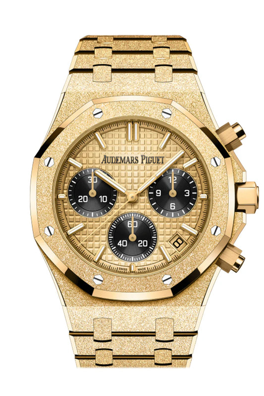 Audemars Piguet Royal Oak 41 Yellow Gold-Toned Dial Hammered 18-Carat Yellow Gold Watch 26240BA.GG.1324BA.01