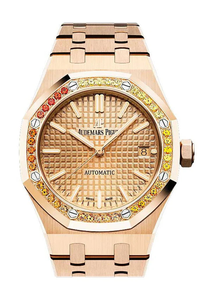 Audemars Piguet Royal Oak 37mm Rose Gold Dial Diamond Bezel Rose Gold 15451OR.YY.1256OR.01