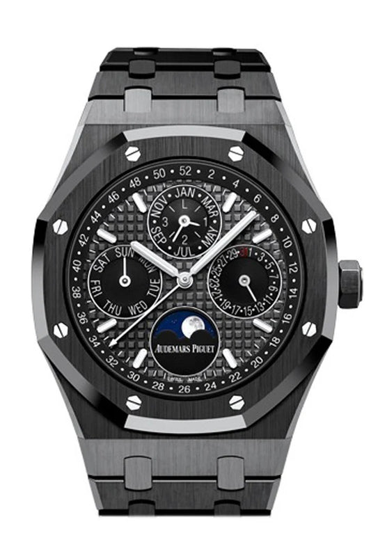 Audemars Piguet Royal Oak 41mm Slate Grey Dial Black Ceramic Bracelet Men's Watch 26579CE.OO.1225CE.01