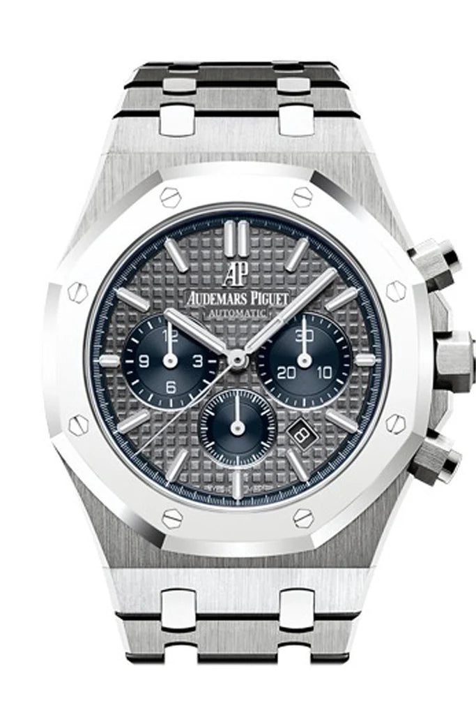 Audemars Piguet Royal Oak 41mm Slate Grey/Blue Counters Dial Titanium Men's Watch 26331IP.OO.1220IP.01