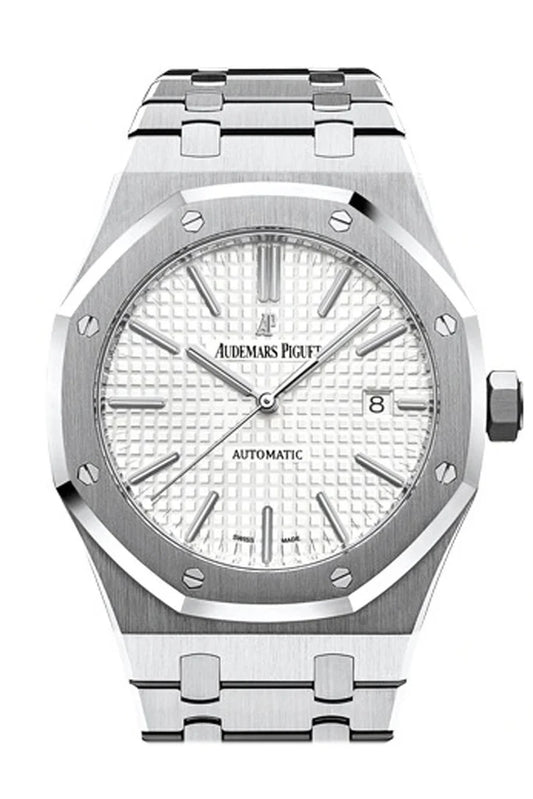 Audemars Piguet Royal Oak 41mm Silver-Toned Dial Stainless Steel Bracelet Men's Watch 15400ST.OO.1220ST.02