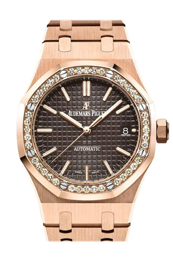 Audemars Piguet Royal Oak 37mm Automatic 18K Pink Gold Ladies' Diamond Watch 15451OR.ZZ.1256OR.04