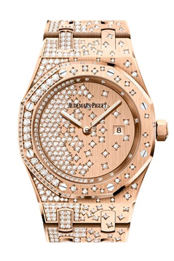 Audemars Piguet Royal Oak Lady 33mm Diamond Dial Diamond 18K Pink Gold Ladies' Watch 67654OR.ZZ.1264OR.01