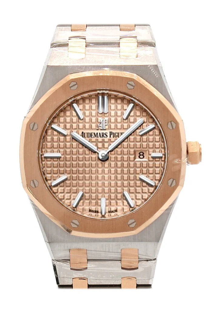 Audemars Piguet Royal Oak Lady 33 mm Pink Gold-Toned Dial 18K Pink Gold with Stainless Steel Ladies Watch 67650SR.OO.1261SR.01